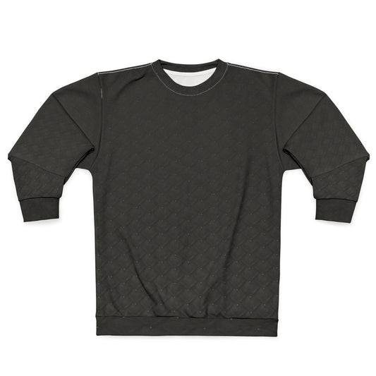 Dragon scale black sweatshirt with realistic reptile pattern