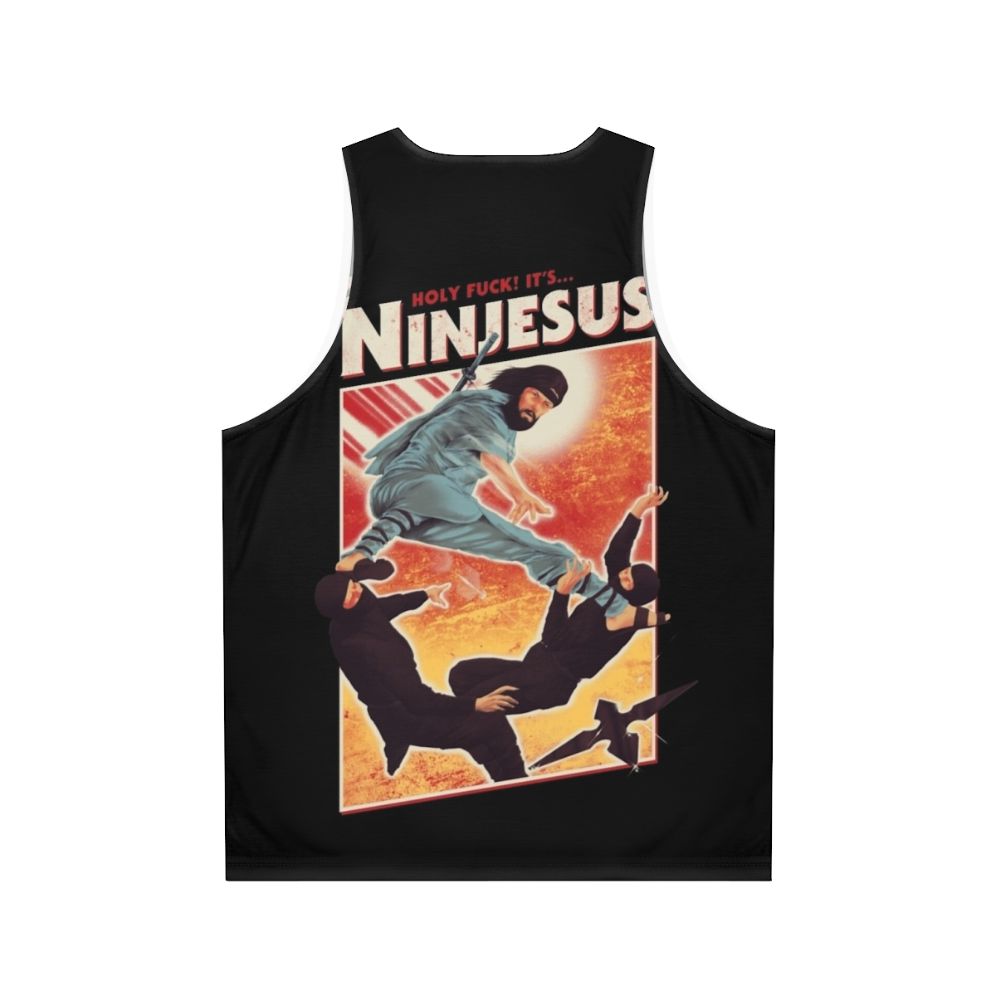 Unisex Jesus Ninja Tank Top - Back