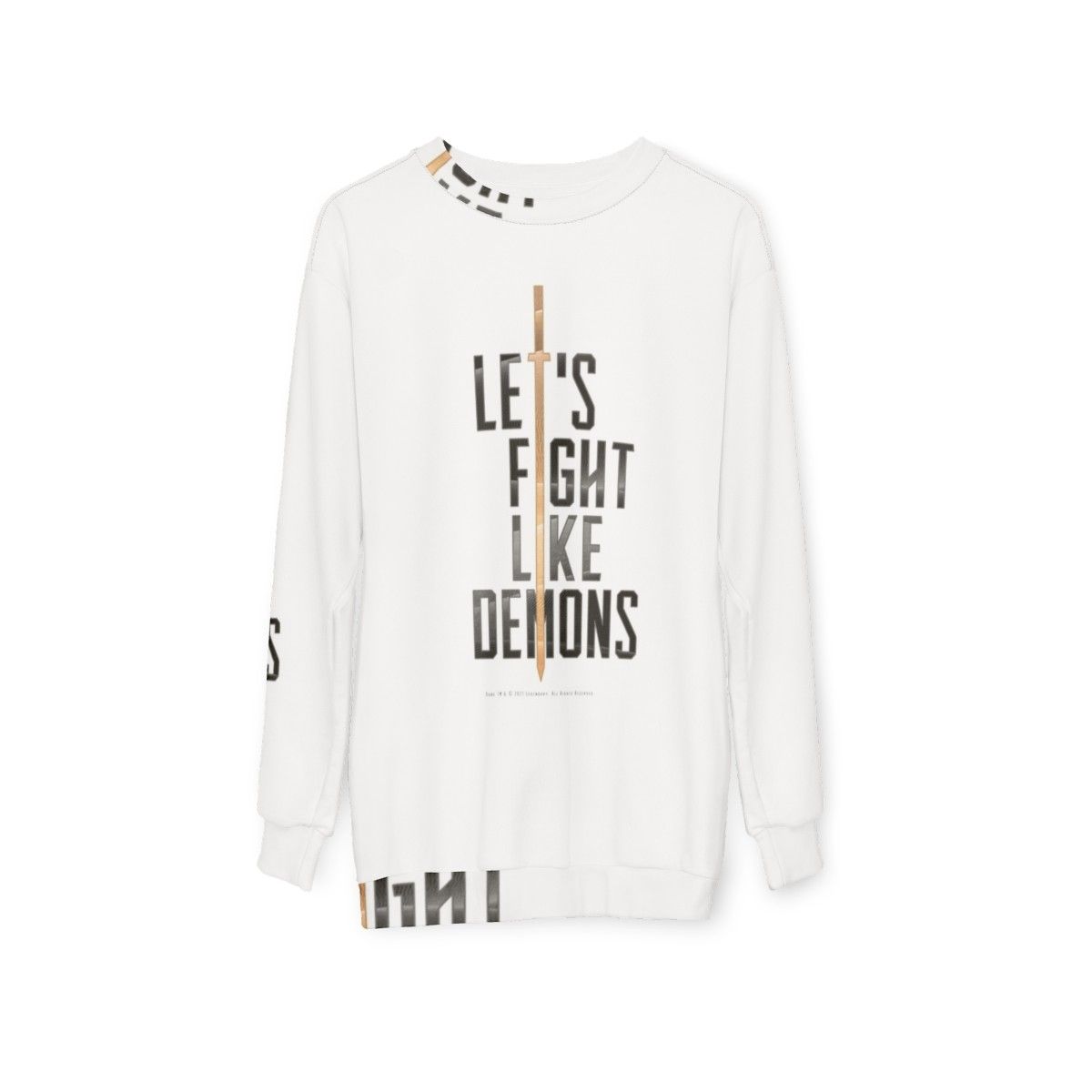 Dune 'Let's Fight Like Demons' Dark Sweatshirt - hanging