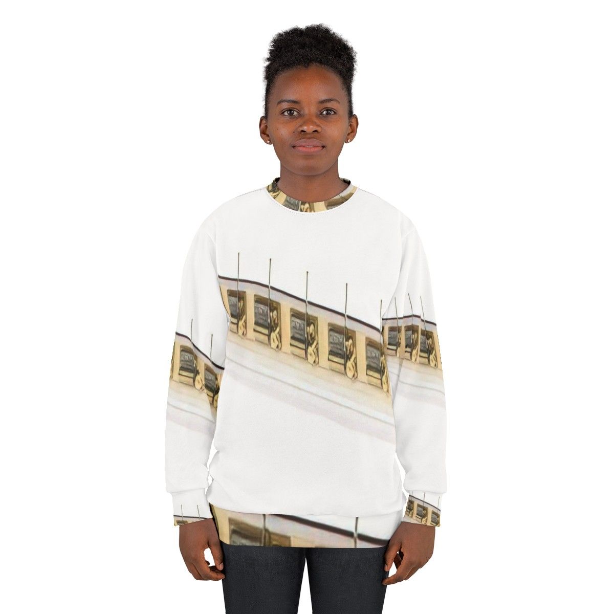 Avant Garde Sweatshirt Featuring Experimental Music Themes - women