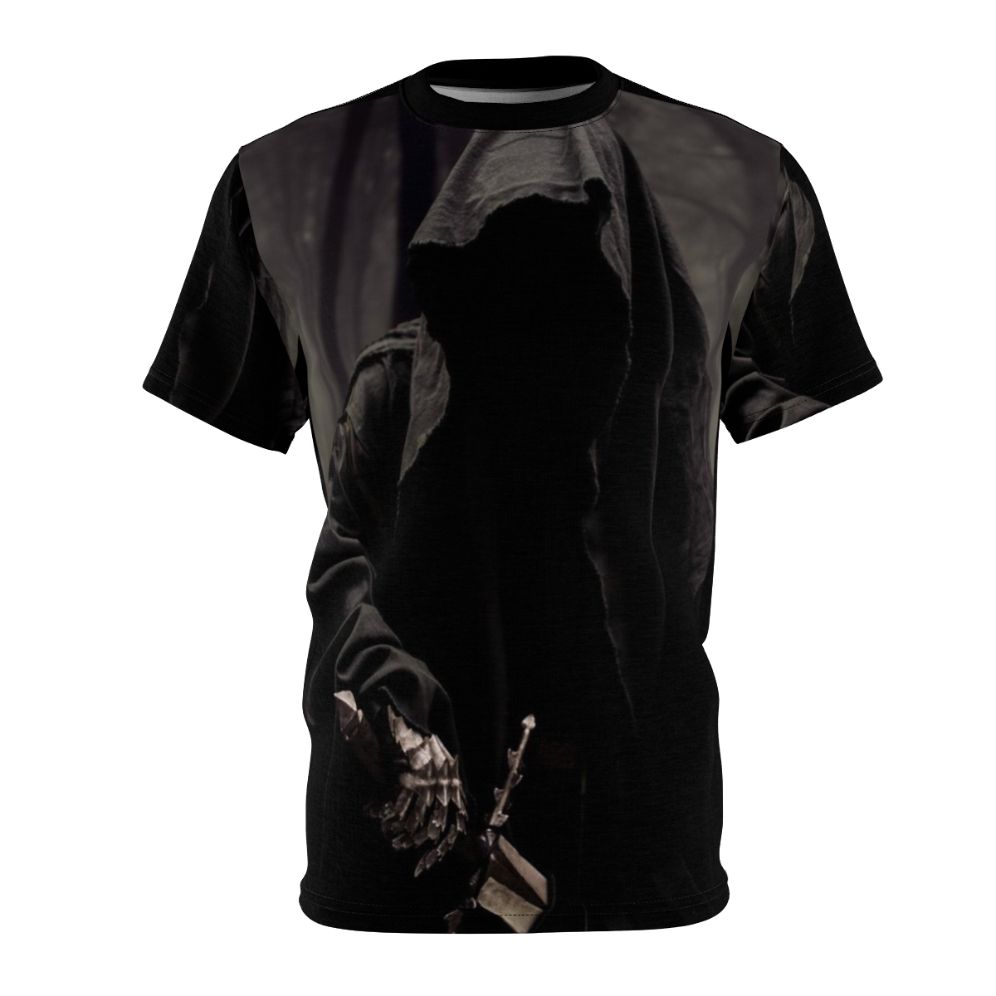 Nazgul-inspired fantasy t-shirt with ghostly, demonic design