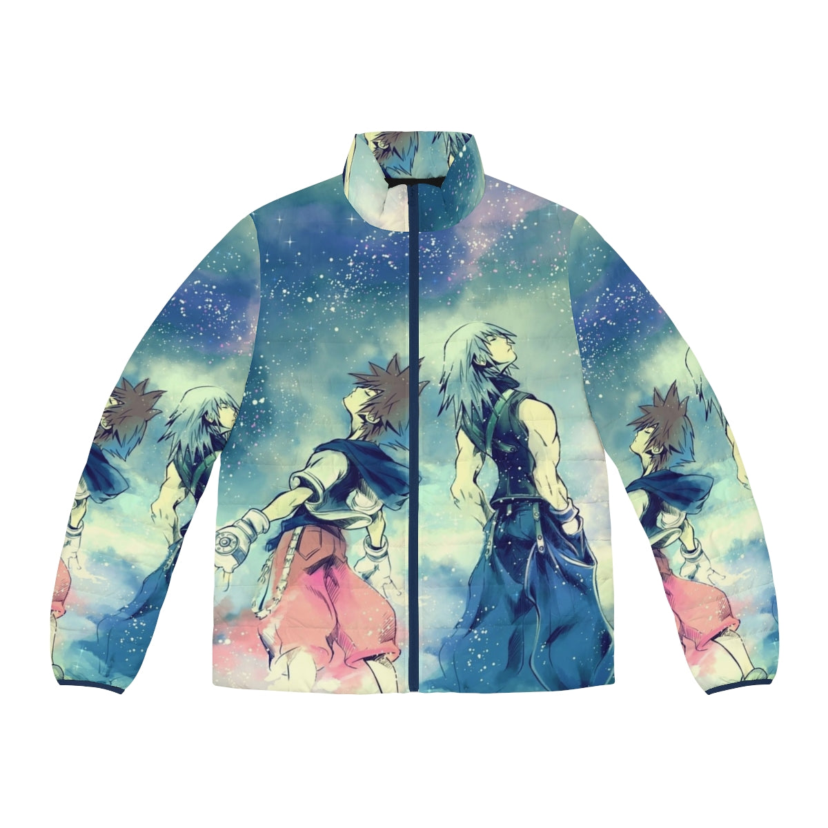 One Sky puffer jacket with Kingdom Hearts and Disney characters