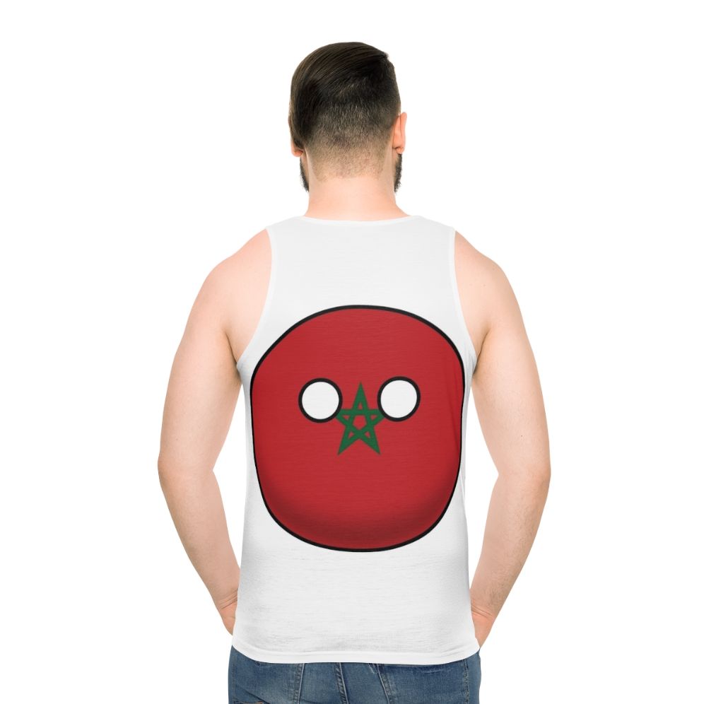 Morocco Countryball Unisex Tank Top - men back