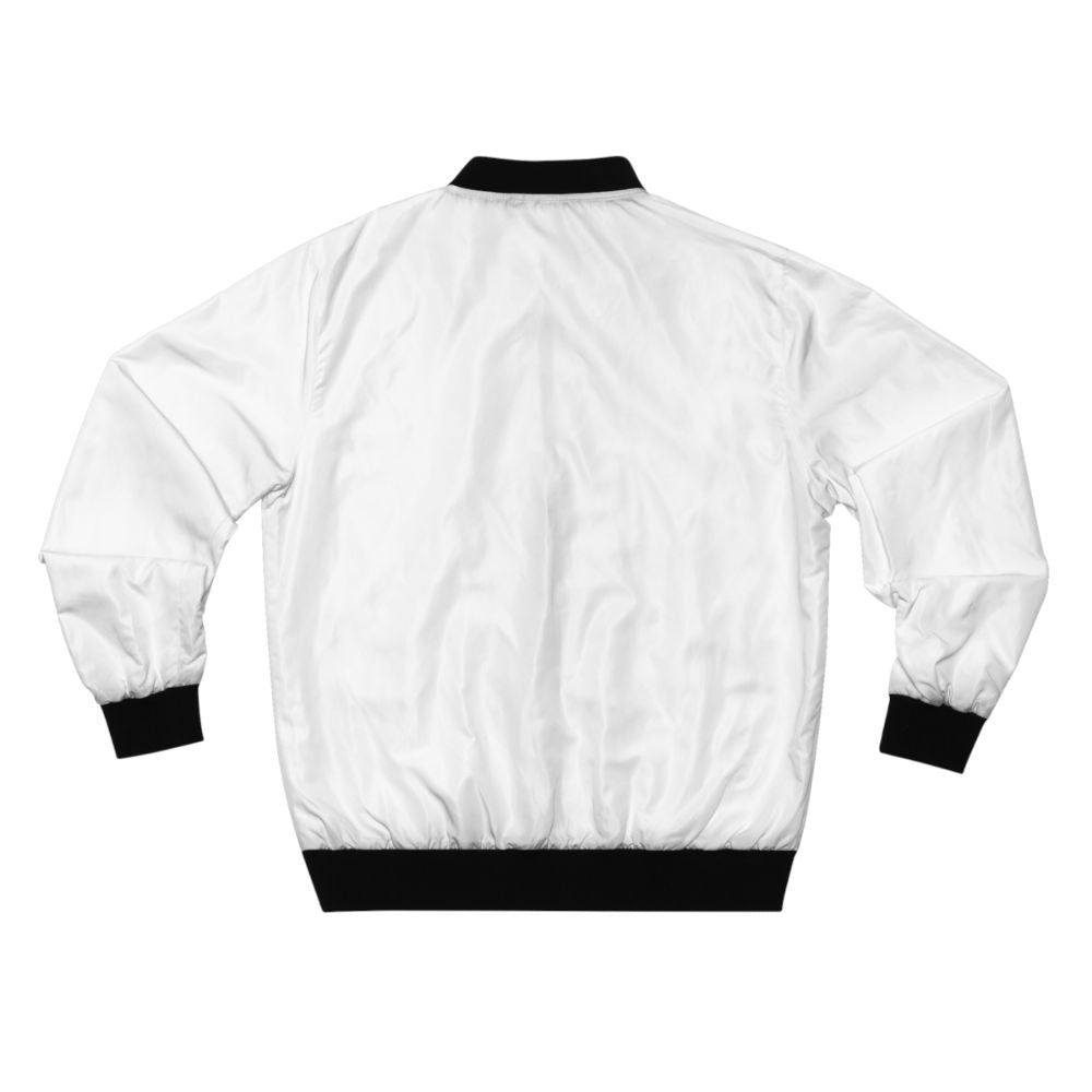 Classic plain bomber jacket with minimal design - Back