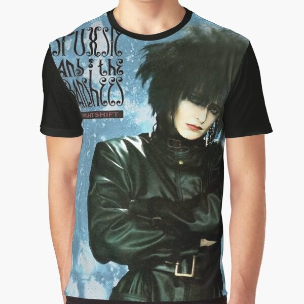 Siouxsie and the Banshees "Night Shift" graphic t-shirt featuring the iconic band's logo and name