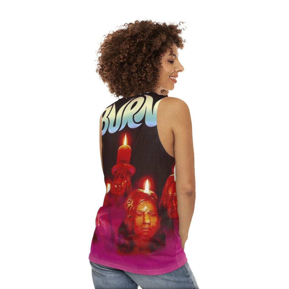 Burn Purple Unisex Tank Top - women back