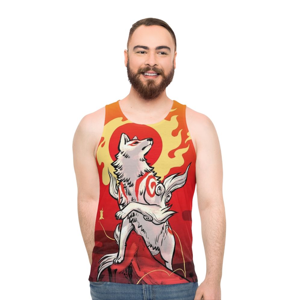 Amaterasu Sun Deity Unisex Tank Top - men