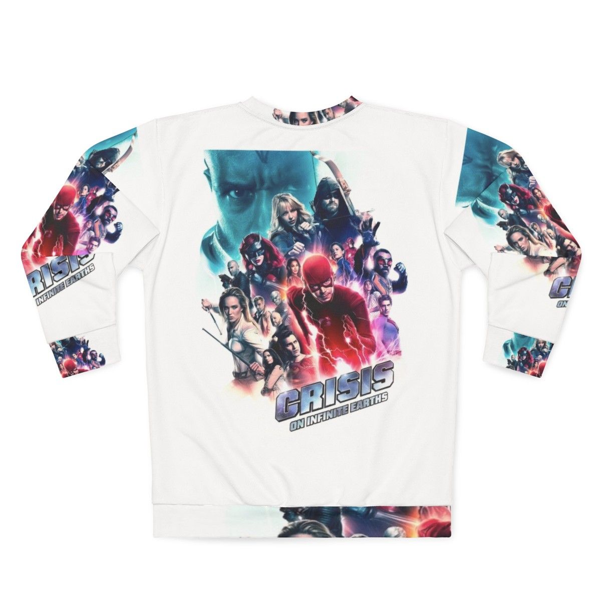 Arrowverse Legends of Tomorrow Crisis Sweatshirt featuring Caity Lotz as Sara Lance - Back