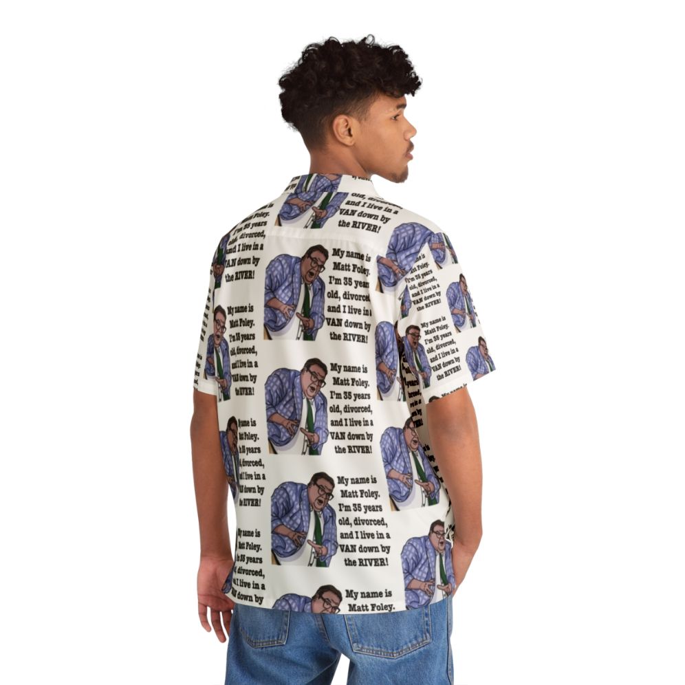 Matt Foley Crazy Hands Hawaiian Shirt - People Back