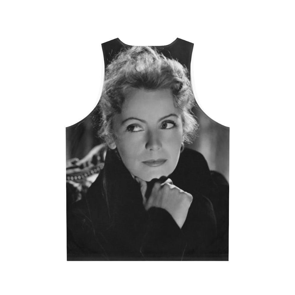 Vintage Greta Garbo Unisex Tank Top - Back