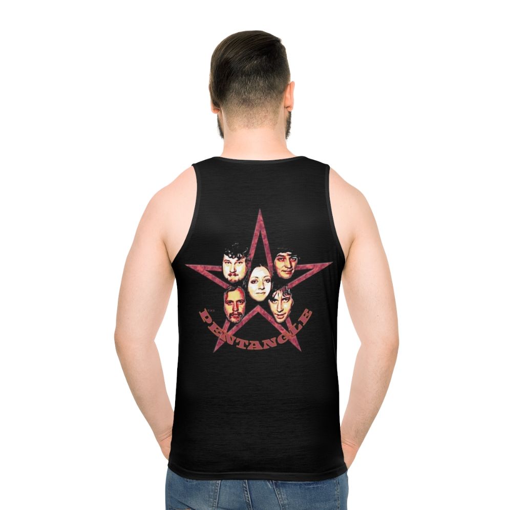 Unisex Pentangle Band Psychedelic Folk Music Tank Top - men back