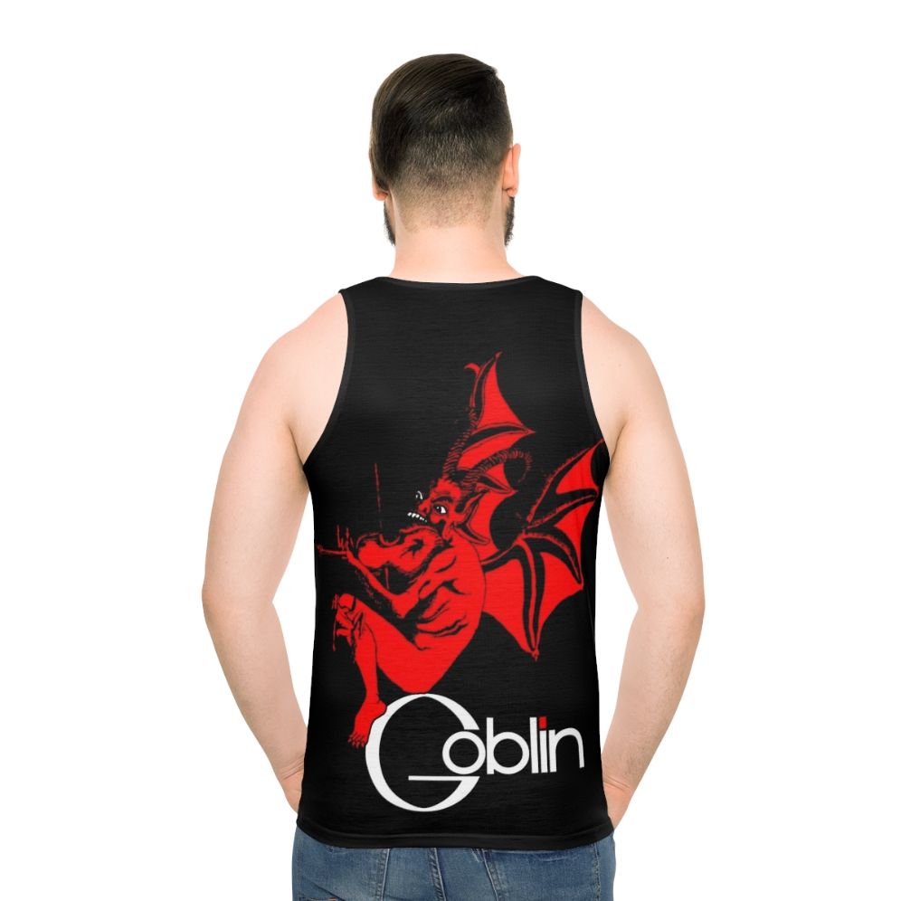 Goblin unisex tank top with a magical design - men back