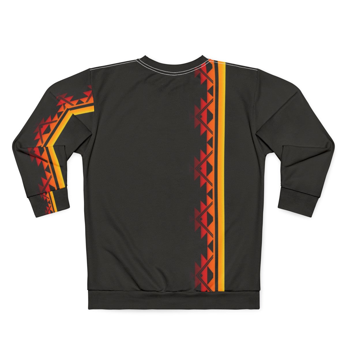 Sunset Mountain Design Klamath Tribes Indigenous Sweatshirt - Back