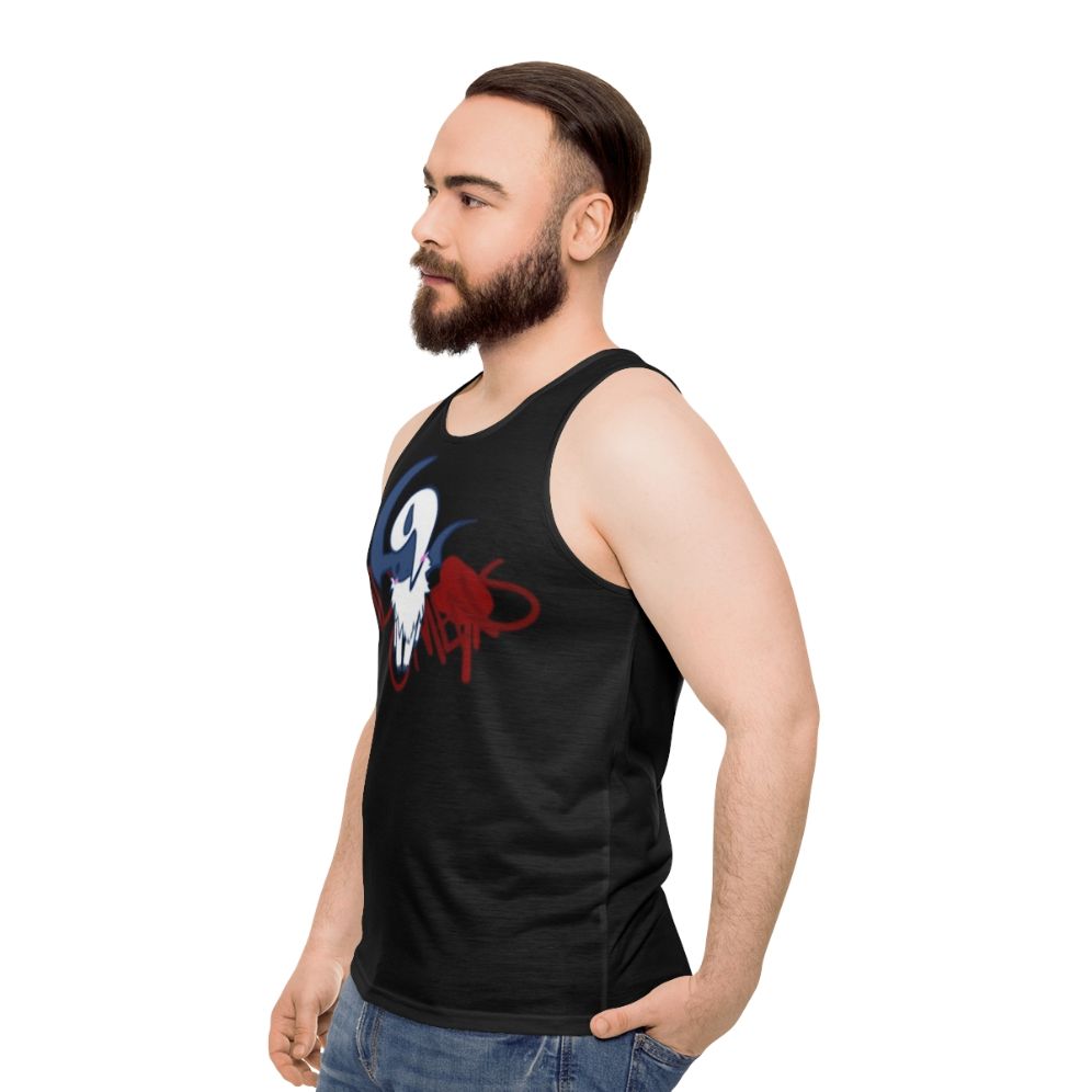 Alucard Inspired V-Neck Unisex Tank Top - men side