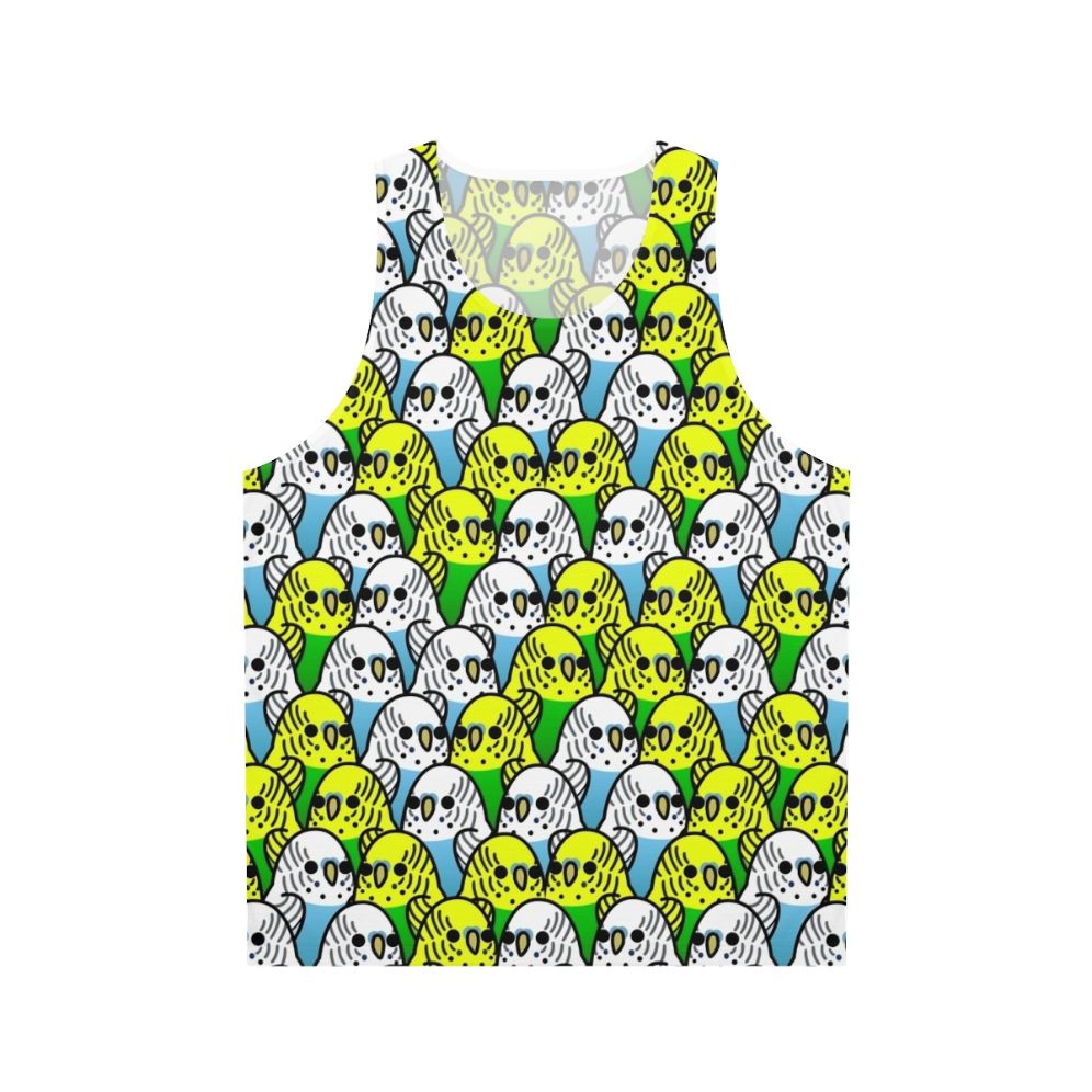 Too Many Birds Budgie Squad Unisex Tank Top