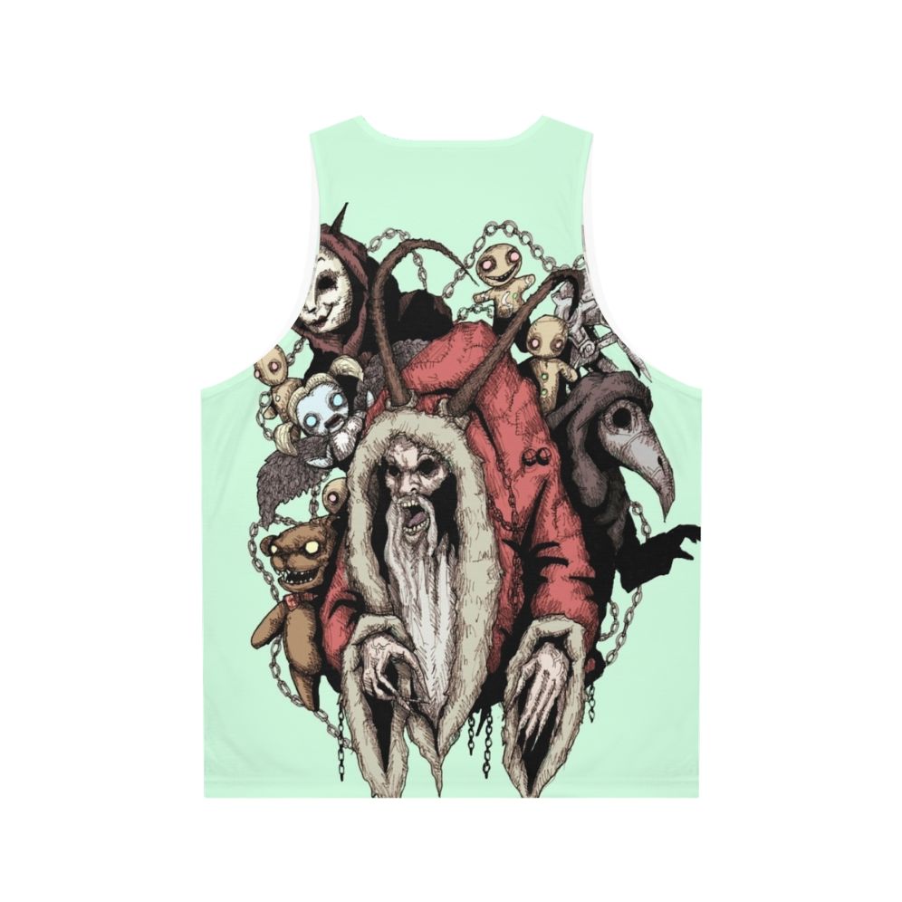 Krampus Christmas Horror Gothic Unisex Tank Top - Back