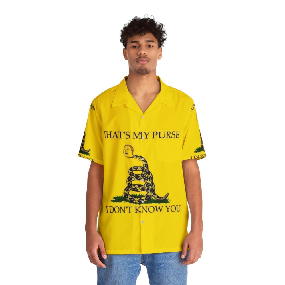 Funny "That's My Purse" Cotton Hawaiian Shirt - People Front