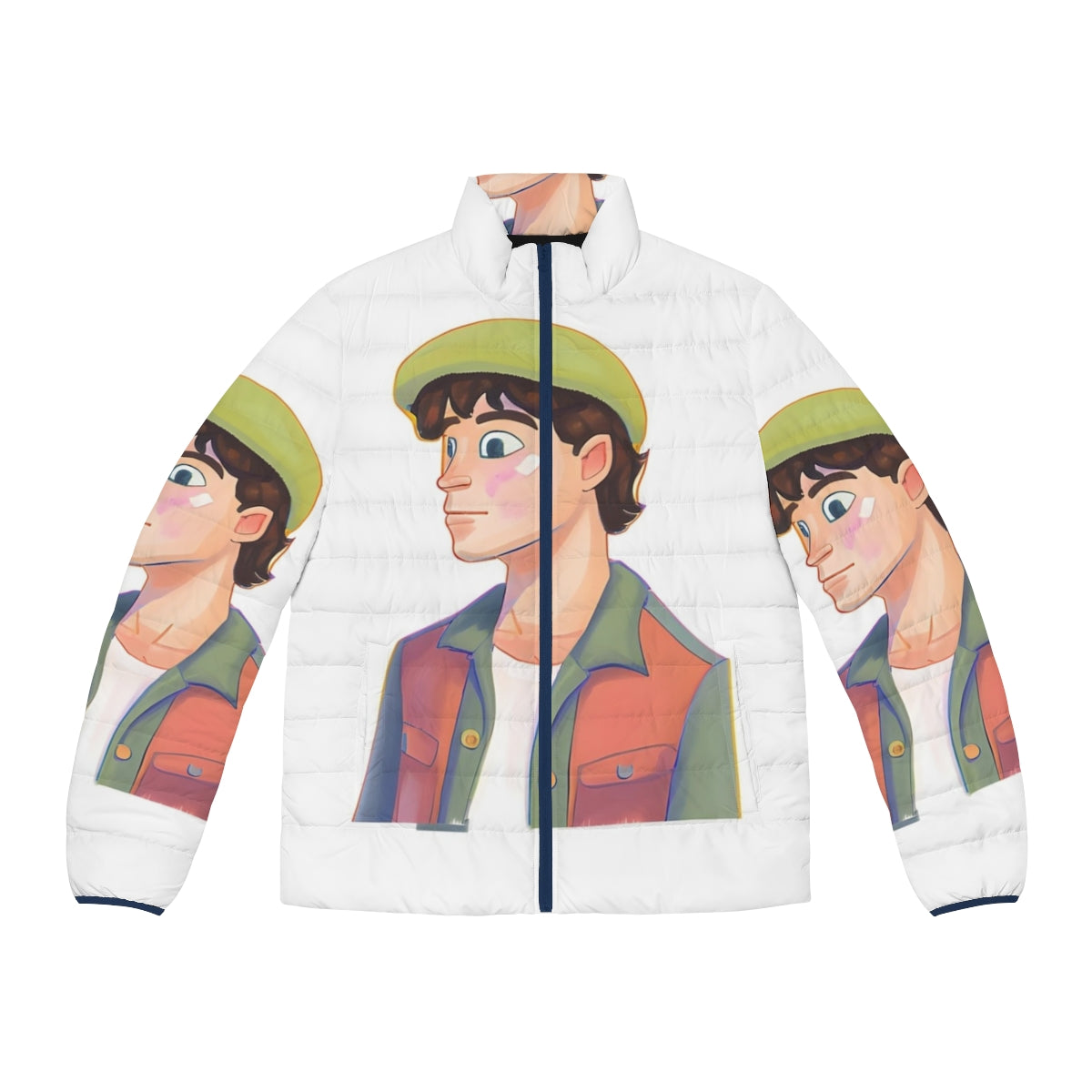 Heartstopper Charlie Spring Puffer Jacket - Officially licensed Netflix merchandise featuring the beloved character from the hit series.