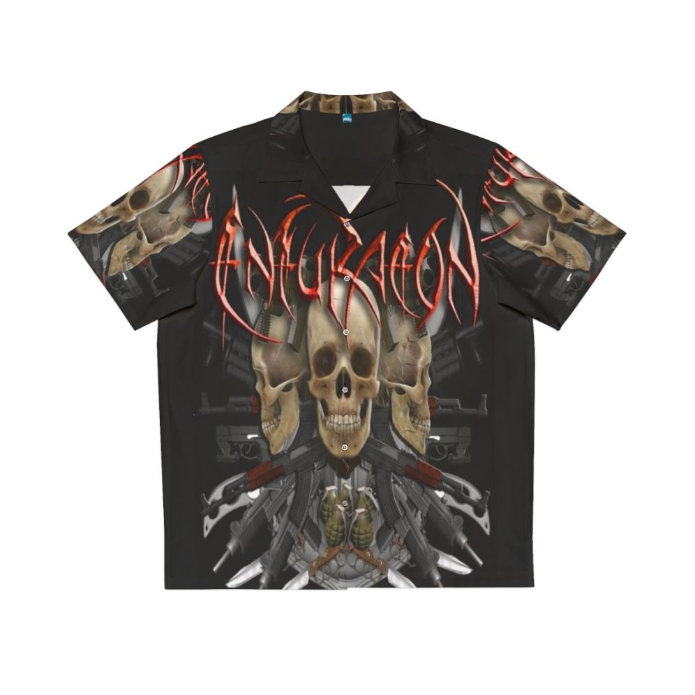 Enfuraeon Band Art Hawaiian Shirt with Heavy Metal Inspired Design