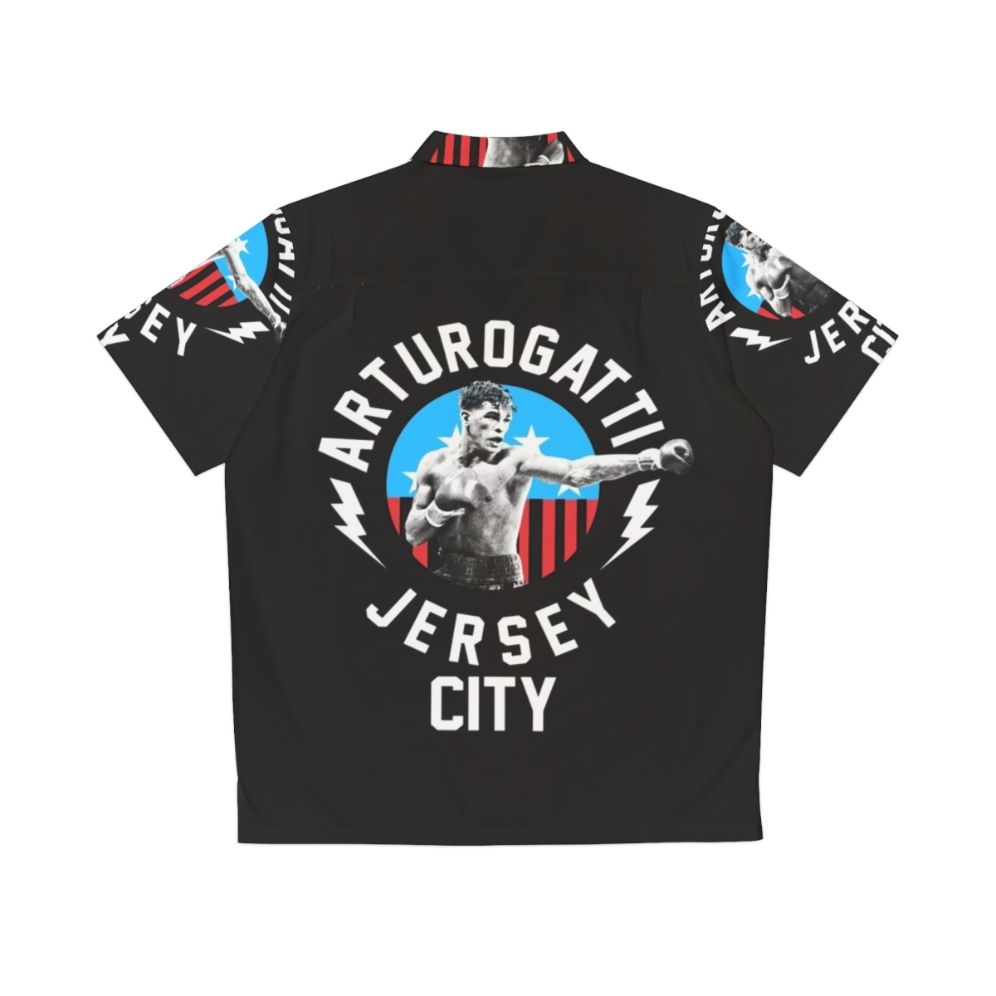 Arturo Gatti Jersey City Hawaiian Shirt with tropical print - Back