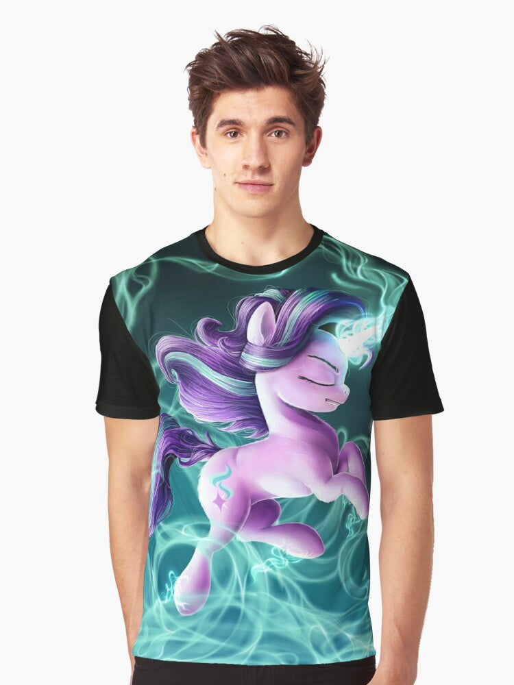 Starlight Glimmer, a character from the My Little Pony TV show, featured on a graphic t-shirt - Men