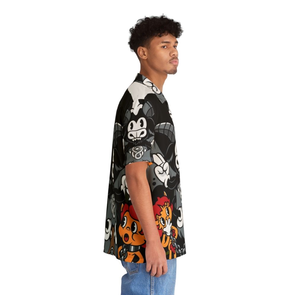 Devil Tarot Baphomet Hawaiian Shirt - People Pight