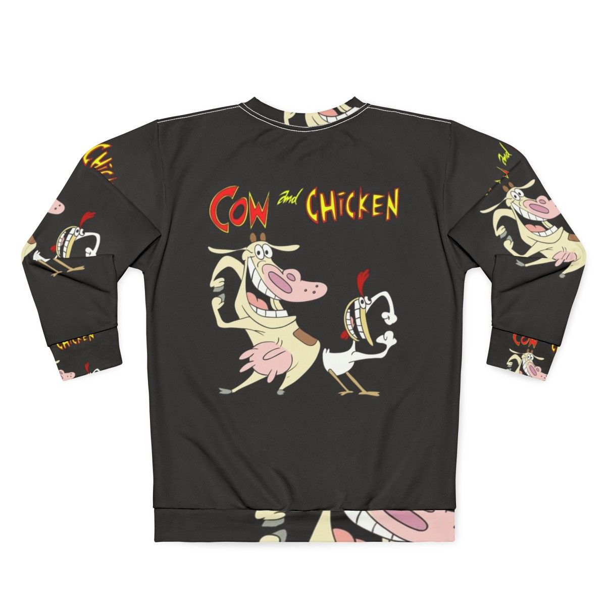 Cow and Chicken Essential Graphic Sweatshirt - Back