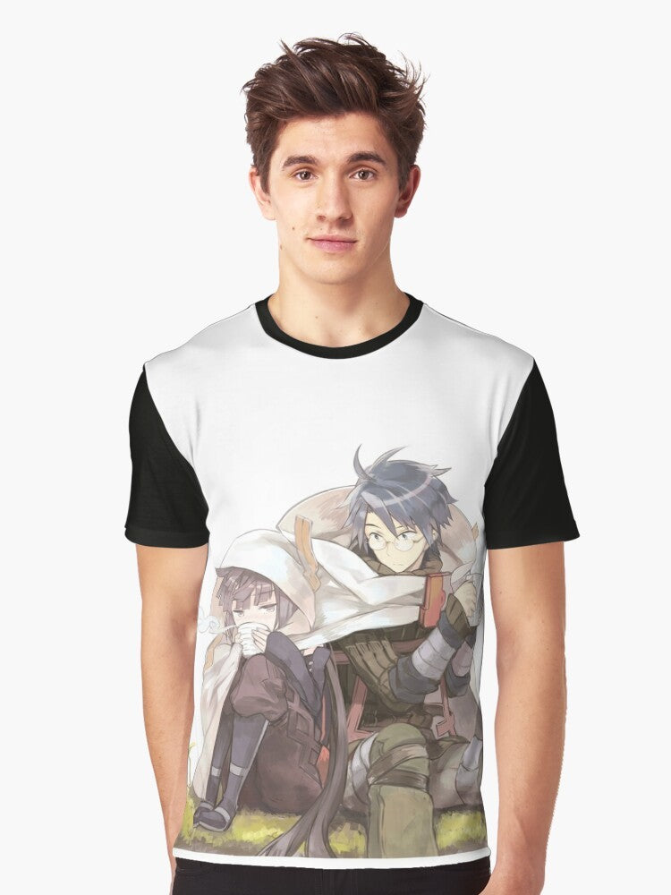 Log Horizon Anime Graphic T-Shirt with Characters - Men