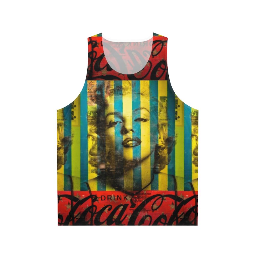 Striped Marilyn Monroe Unisex Tank Top