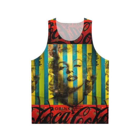 Striped Marilyn Monroe Unisex Tank Top