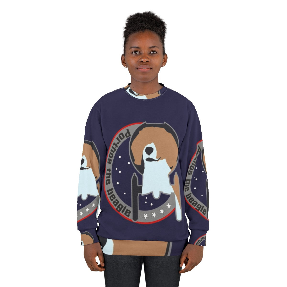 Porthos the Beagle Star Trek Enterprise Sweatshirt - women