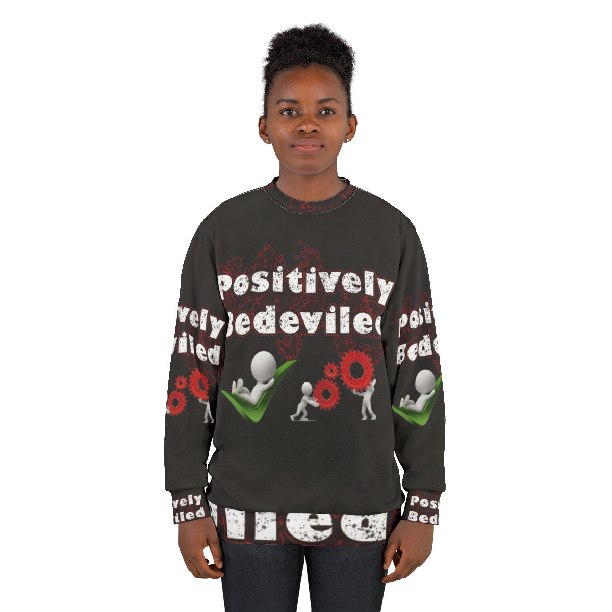 Schitt's Creek "I'm Positively Bedeviled" Sweatshirt featuring Moira Rose quote - women