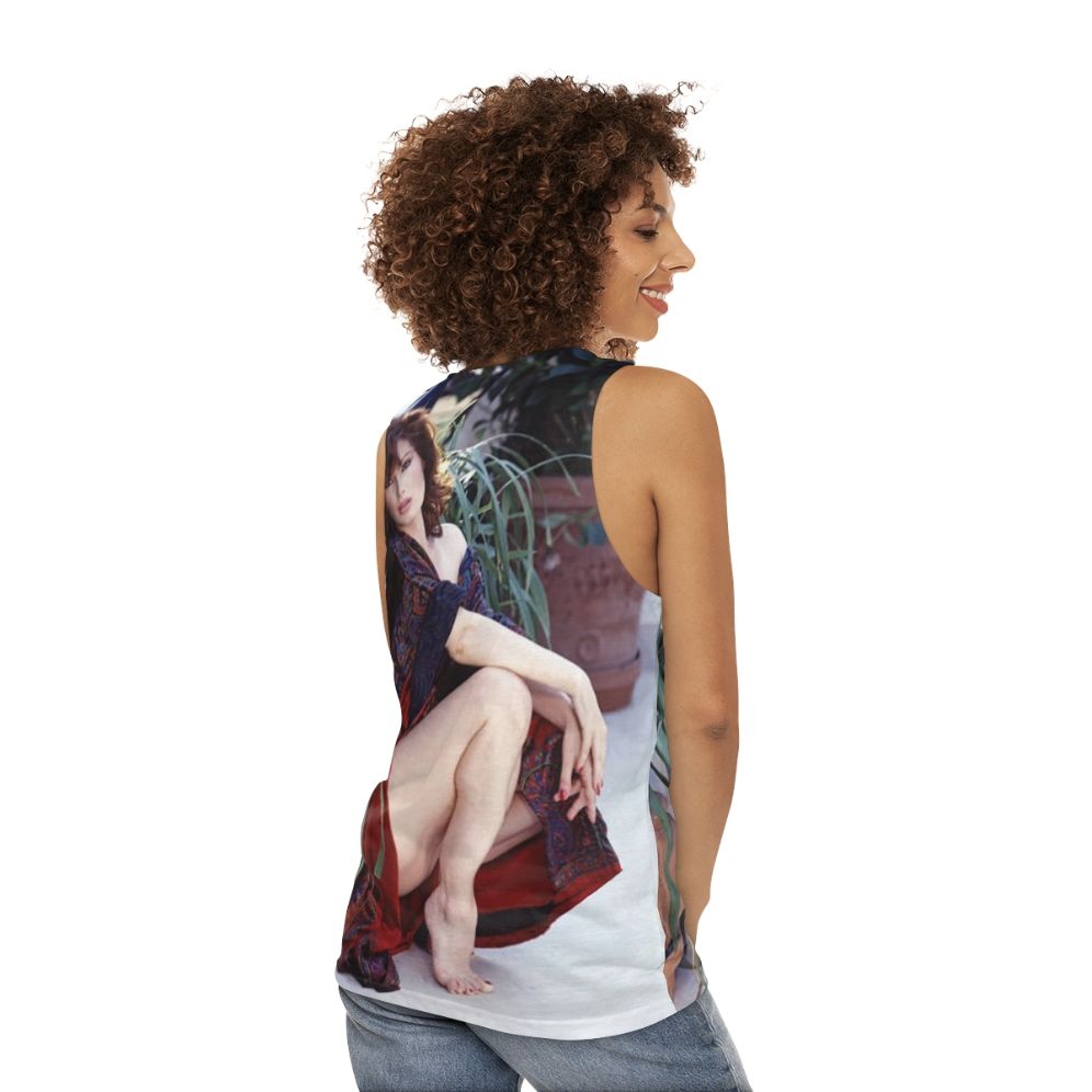 Edwige Fenech Unisex Tank Top - women back