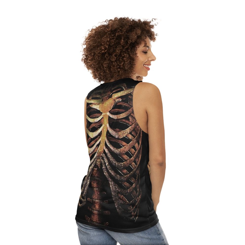 Rib Cage Unisex Tank Top - women back