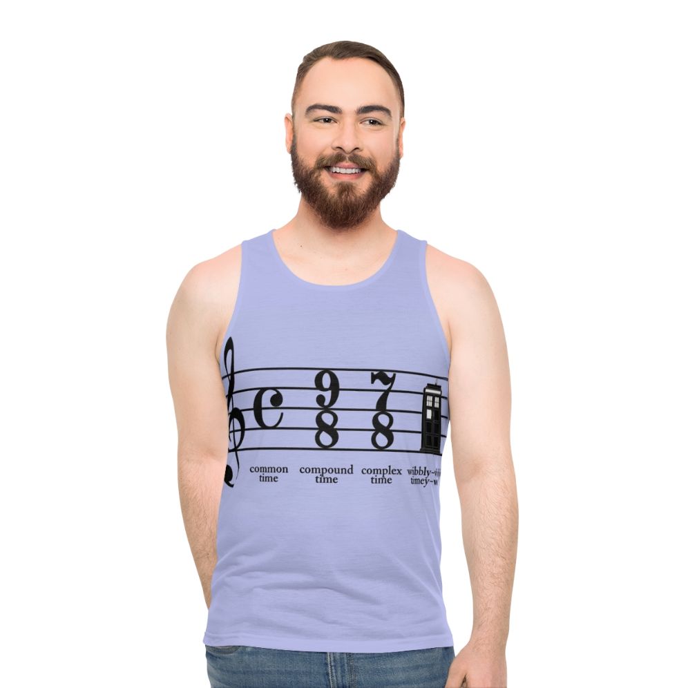 Timey Wimey Doctor Who Unisex Tank Top - men