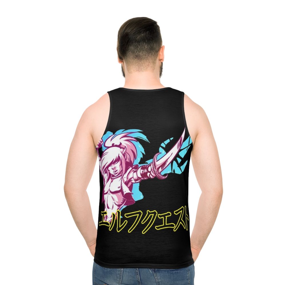 Elfquest Katakana Unisex Fantasy Tank Top - men back