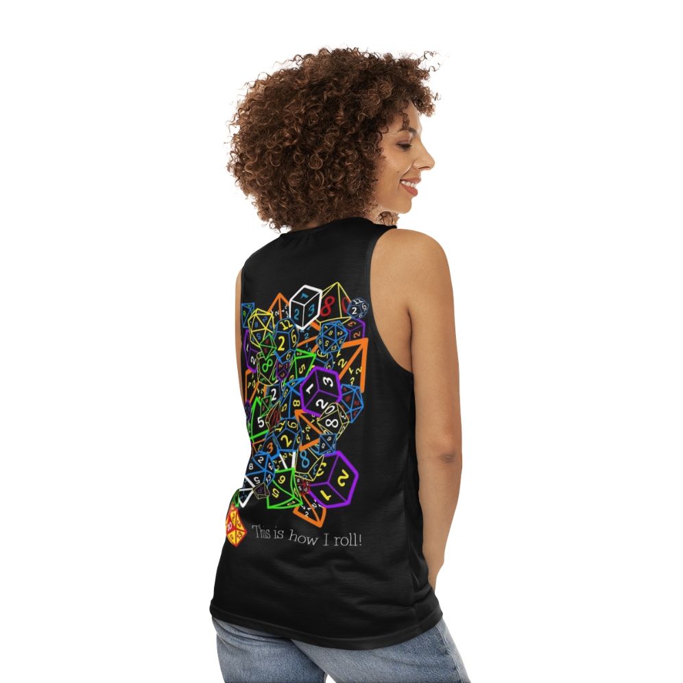 Dungeons and Dragons Dice Unisex Tank Top - women back