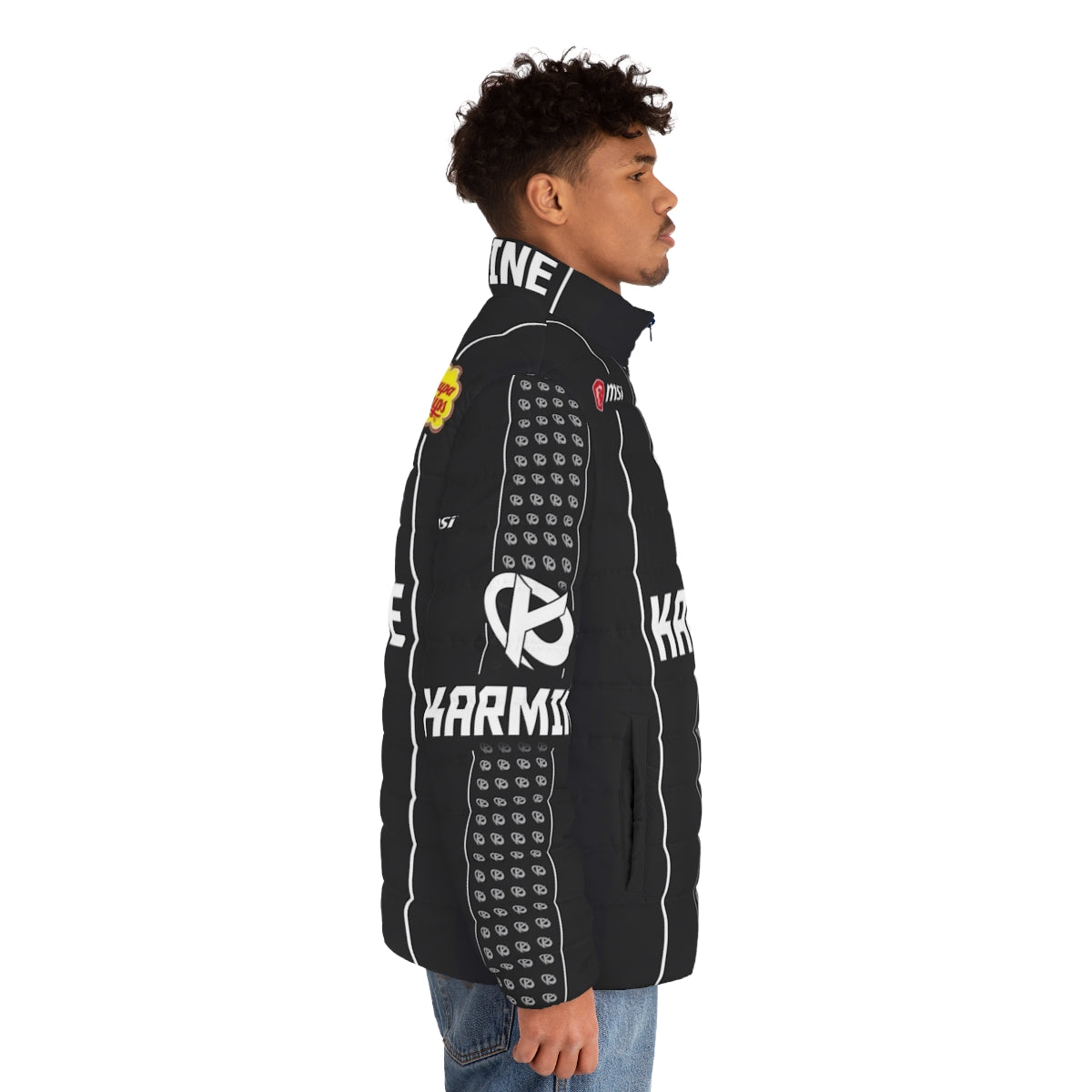 Kametoe Puffer Jacket featuring League of Legends inspired design for eSports enthusiasts - men side right