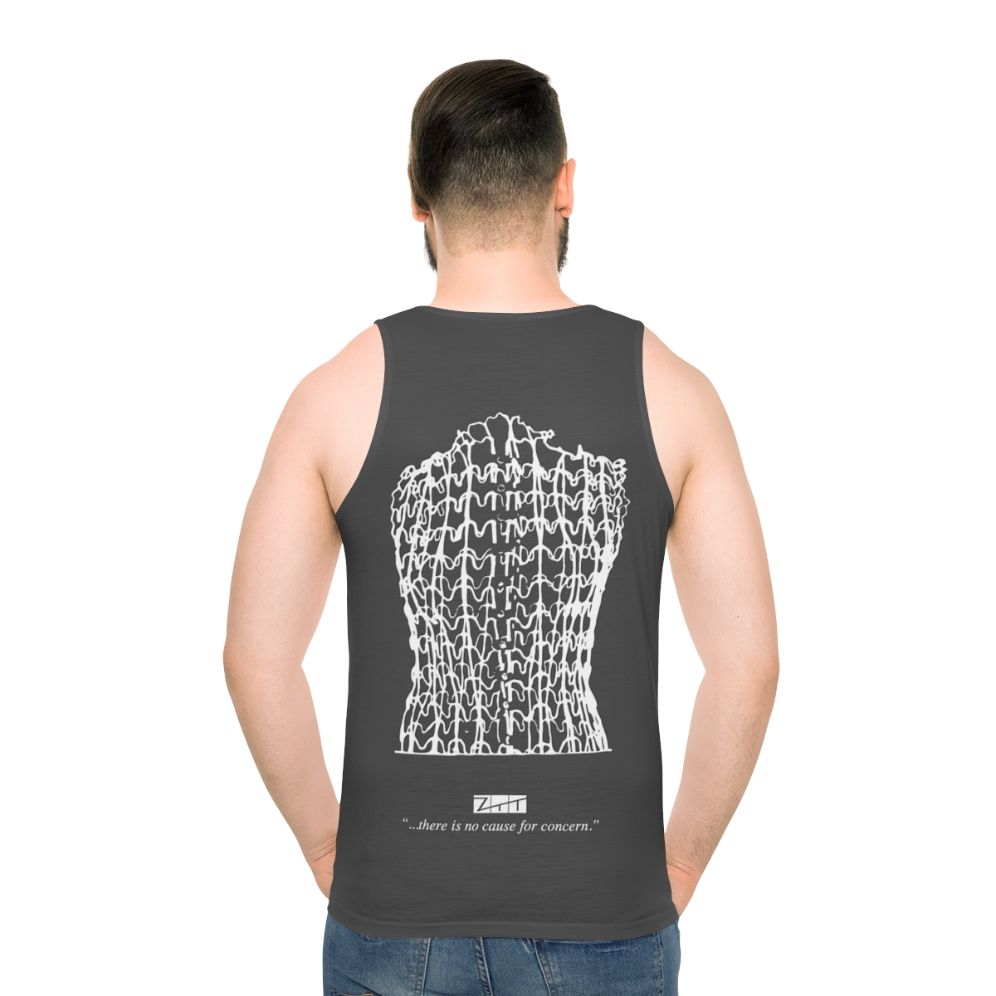 Propaganda ZTT Unisex Tank Top - Synthpop Fashion - men back