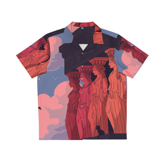 Ancient Greek Caryatids at Dusk Hawaiian Shirt