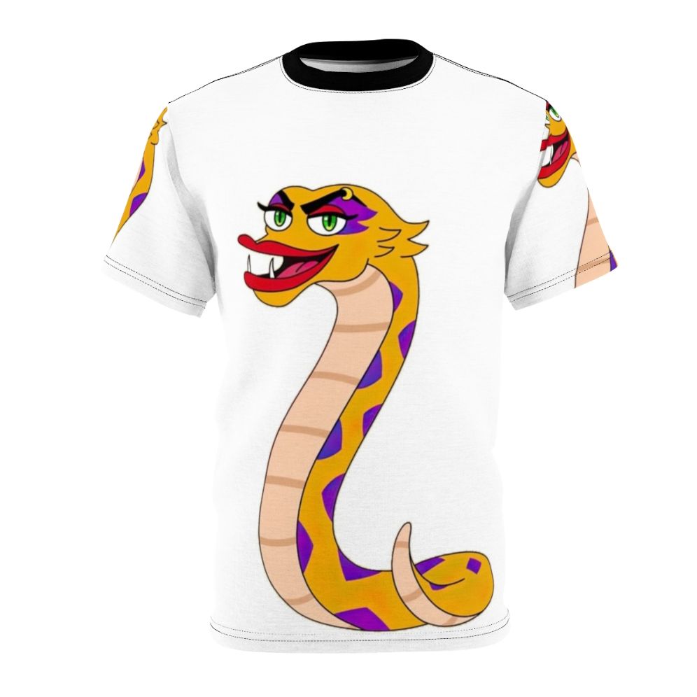 T-shirt design featuring Rochelle the Hate Worm from the popular Netflix series Big Mouth