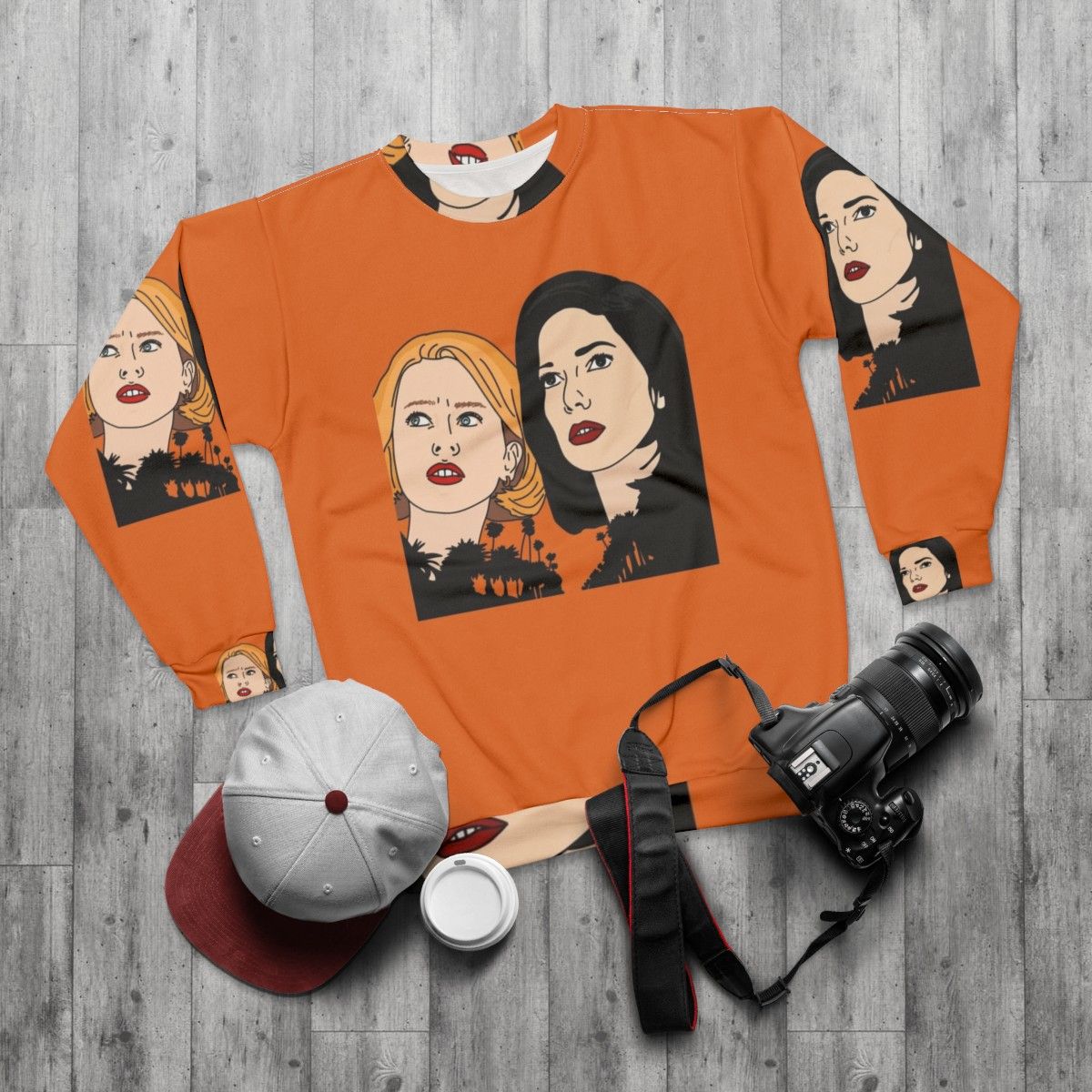 Mulholland Drive movie inspired sweatshirt - flat lay