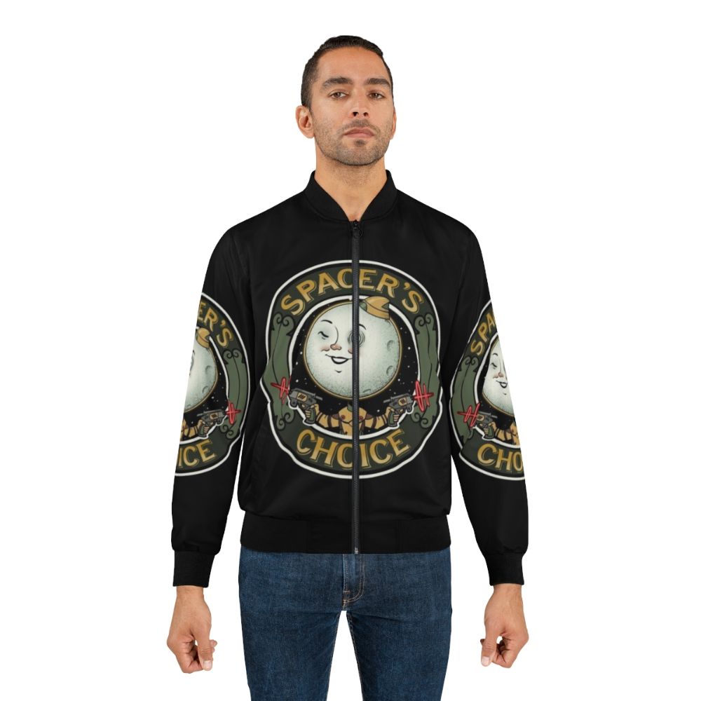 The Outer Worlds Spacer's Choice Bomber Jacket featuring the Spacer's Choice logo and design - Lifestyle