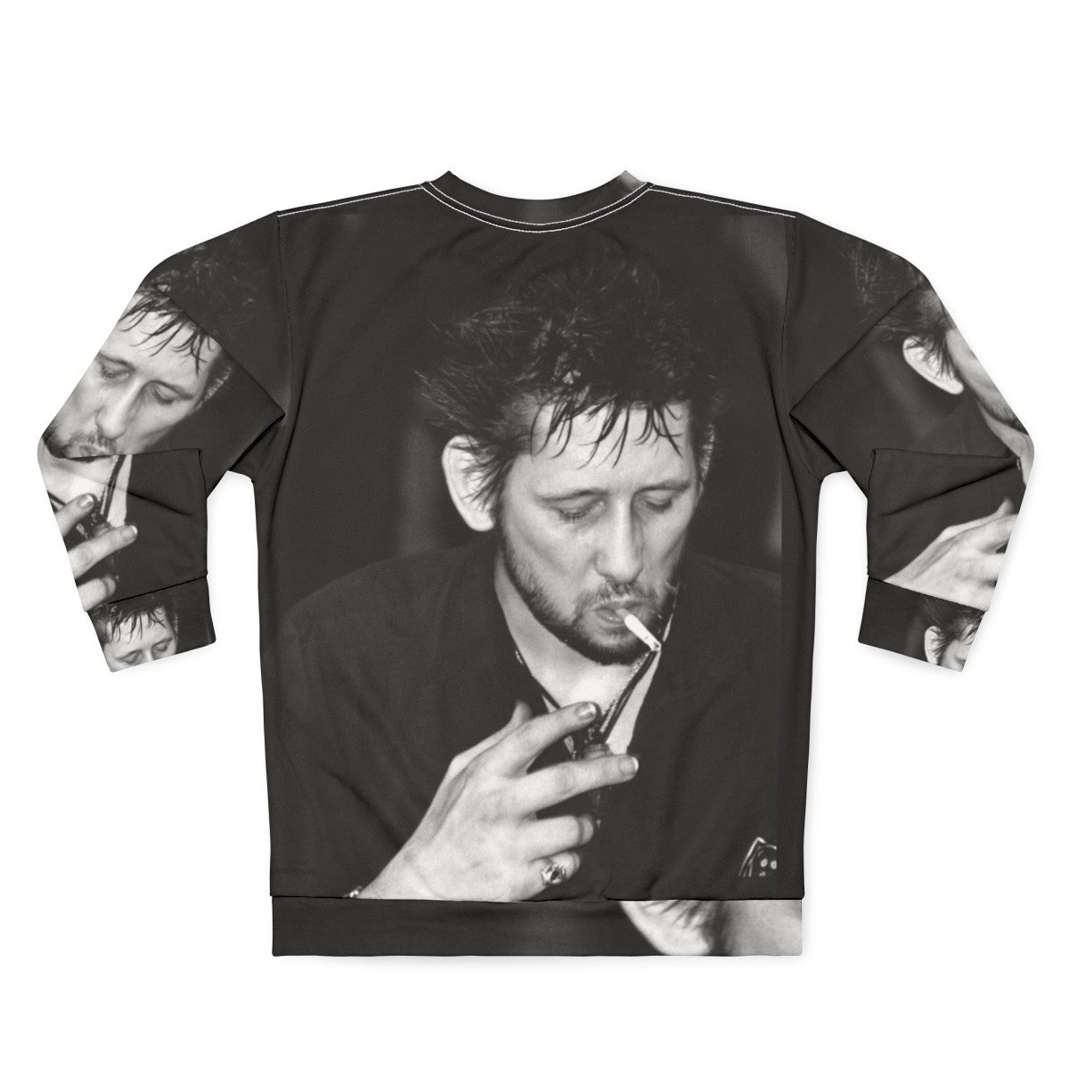 Shane Macgowan Smoking Punk Rock Sweatshirt - Back