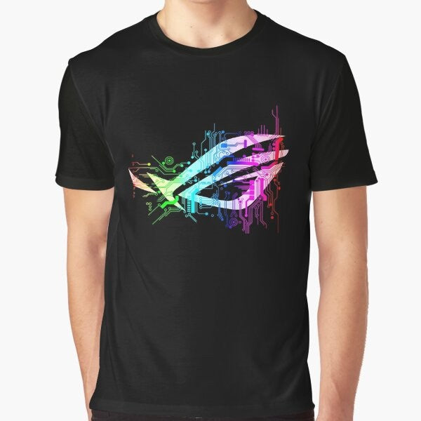 Asus ROG graphic t-shirt featuring RTX graphics for gamers