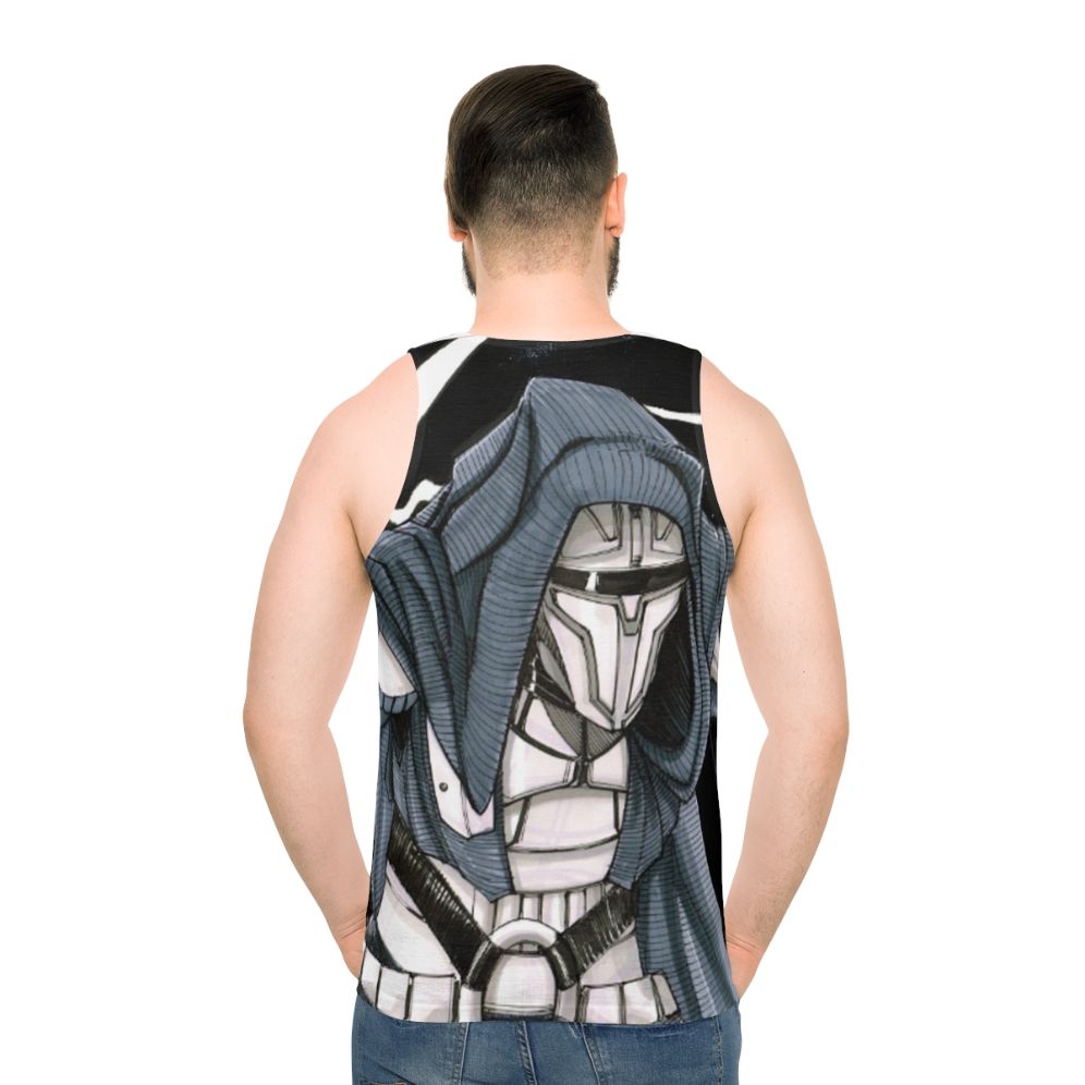 Darth Revan unisex star wars tank top - men back