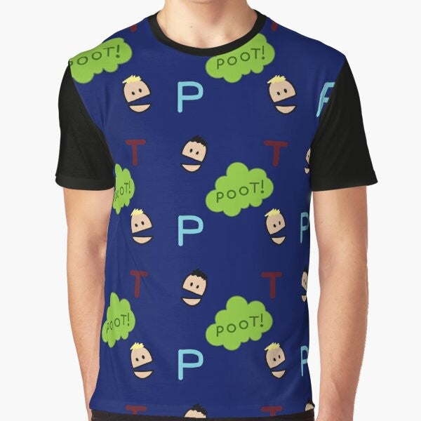 Terrance and Phillip from the South Park cartoon show featured on a graphic t-shirt