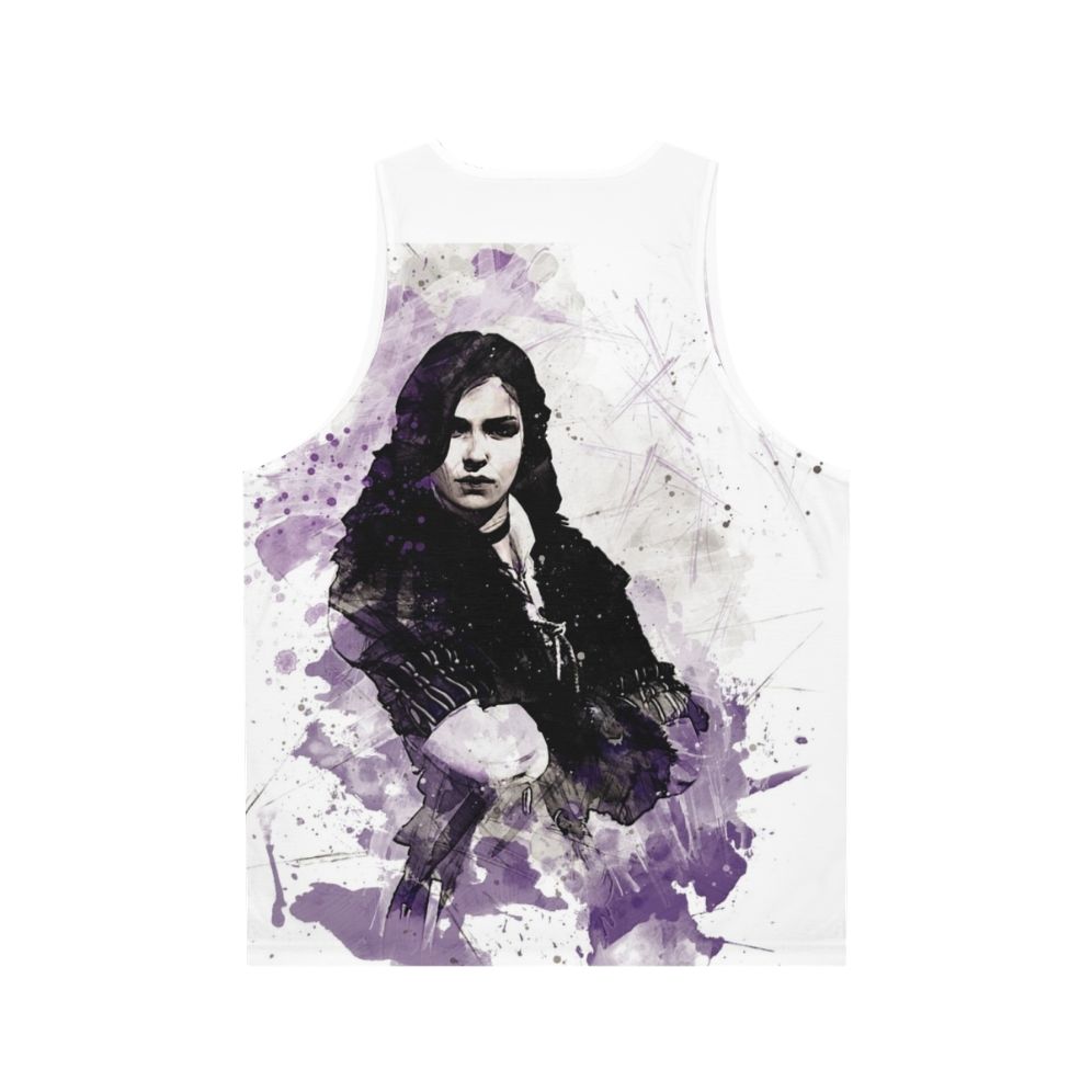 Yennefer of Vengerberg Witcher Painting Unisex Tank Top - Back