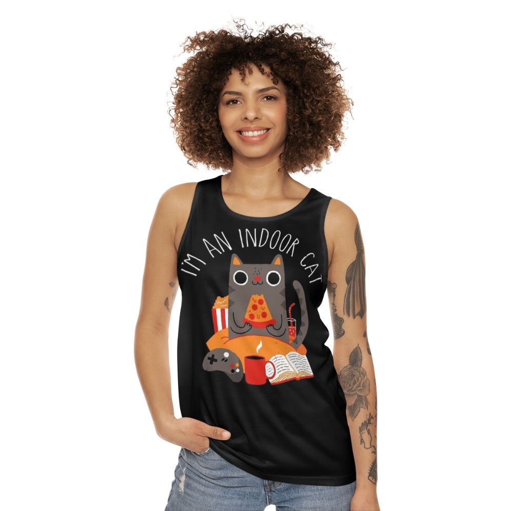 Indoor Cat Unisex Tank Top - women