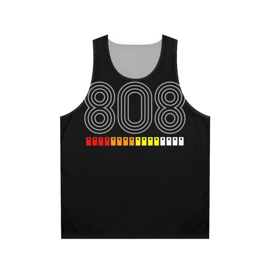 808 Unisex Tank Top with Electronic Music and Dance Inspired Design